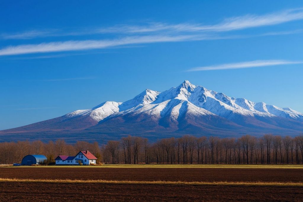 北海道斜里町の風景