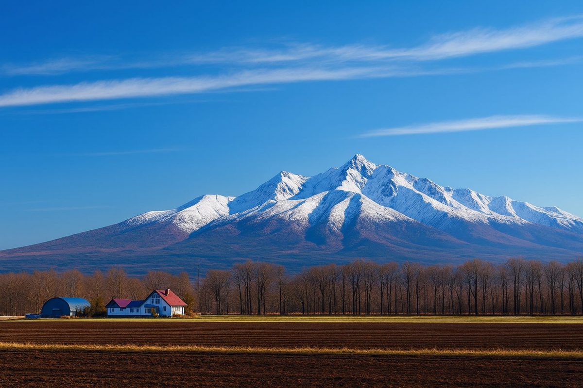 北海道斜里町の風景