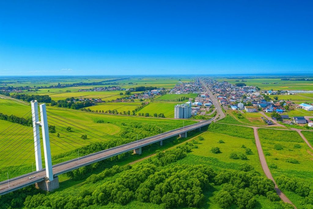 北海道新篠津村の風景