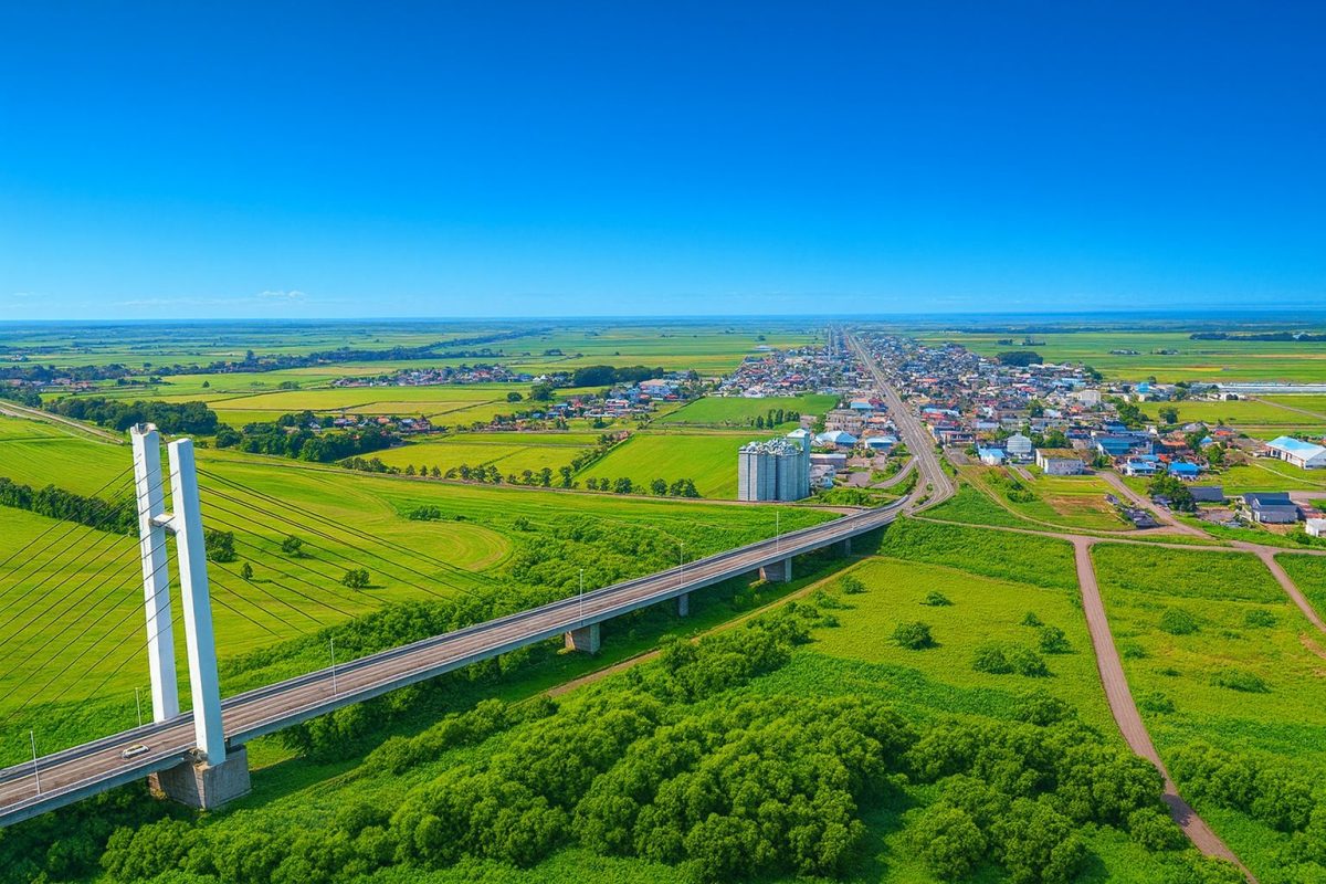 北海道新篠津村の風景