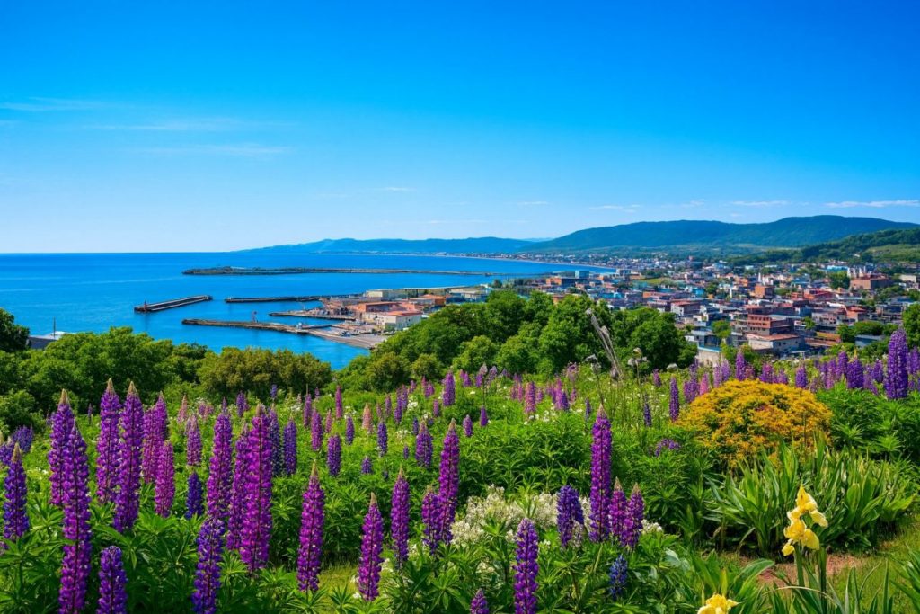 北海道浦河町の風景