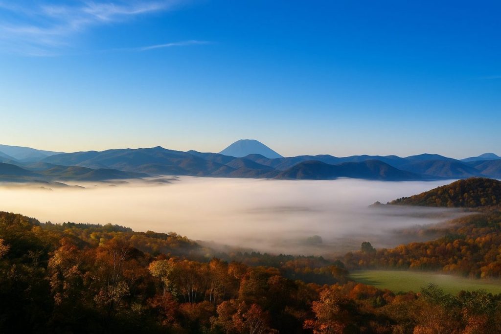 北海道赤井川村の風景