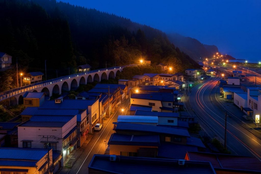 青森県風間浦村の風景
