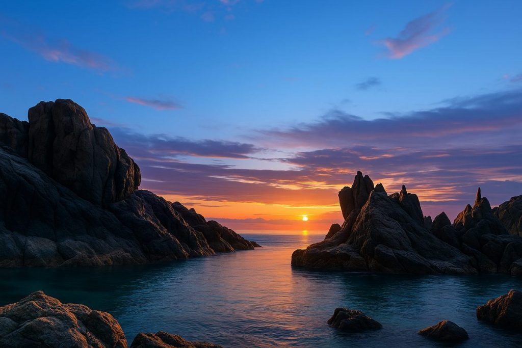 北海道知内町の風景