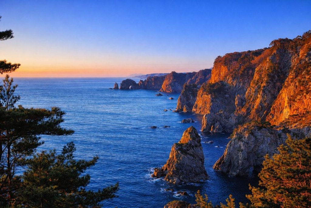 岩手県田野畑村の風景