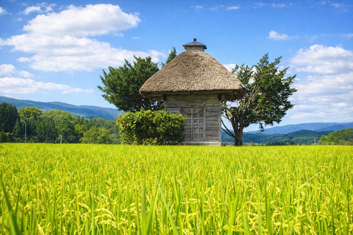 岩手県遠野市の風景