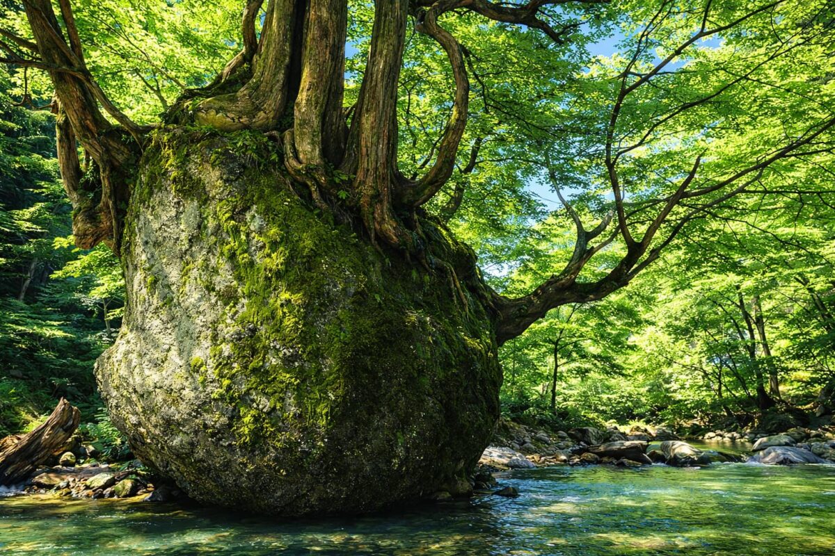 秋田県五城目町の風景