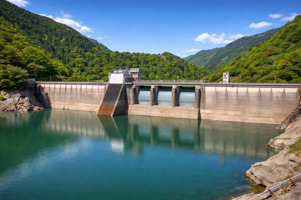 秋田県井川町の風景