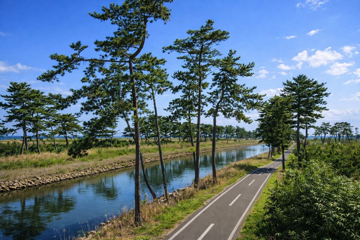 宮城県亘理町の風景